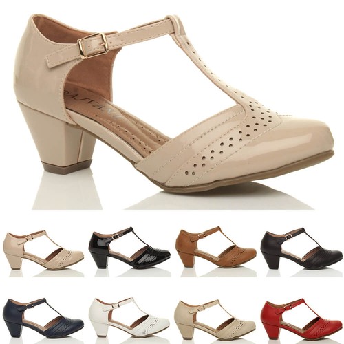Damen halbhoher blockabsatz - damen,