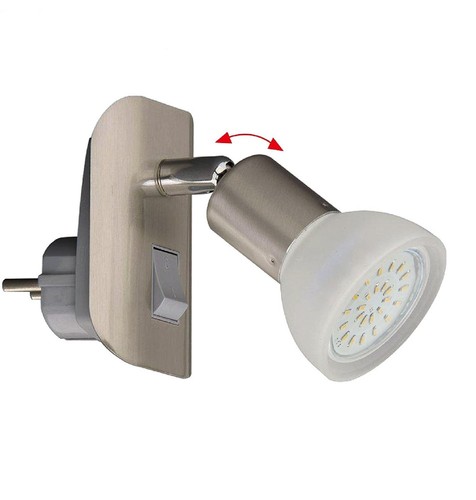 Led nachtlicht nickel matt - nachtlicht,
