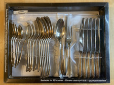 Edles Besteck-Set für 6 Pers.,24 Teilig, Chromnickelstahl 18/8,spülmaschinenfest