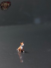 Bullterrier hund figur - 1/87,