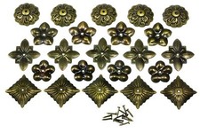 INWARIA Rosetten Set 50 Stk. Möbelbeschlag Antikbeschlag Beschlag Zierteile