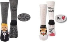 2/4 Paar  lustige Socken Braut