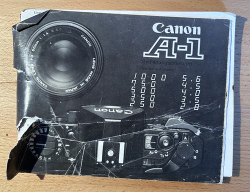 Canon bedienungsanleitung - canon, a-1