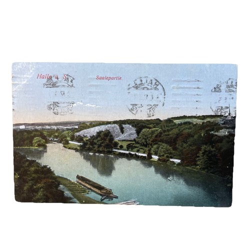 Postkarte halle saale - postkarte, ak