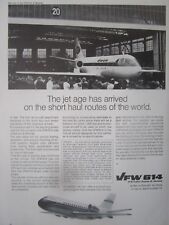 5/1971 PUB VFW FOKKER VFW 614