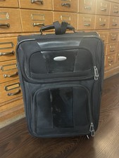 Koffer samsonite Blau 56x 40x 27 cm Reisekoffer Trolley Teleskop-Griff 2 Rollen