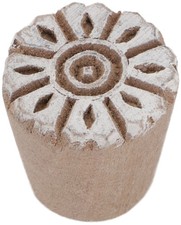 Indischer Textilstempel, Holz