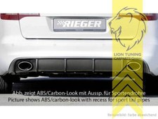 Rieger Heckansatz Heckspoiler Diffusor für Audi A6 4F Limousine Avant Facelift n