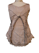 Damen Franstyle Tunika Kleid