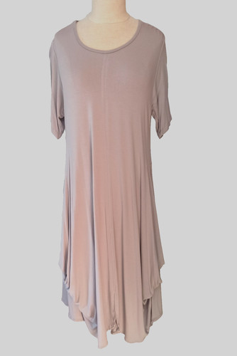Italy damen midi jersey kleid - midi,