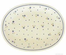 Bunzlauer Keramik Servierplatte / Aufschnittplatte 29,1x22,1x2.8 cm im Dekor 111
