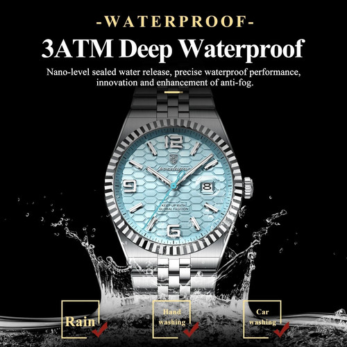 Herren uhr edelstahl quarz - uhr,