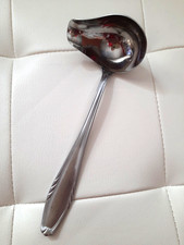 DDR  Smalcalda  kleine Kelle  Soßenkelle - Dessertkelle  Motiv : Ähre - Kornähre