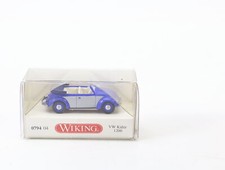 Wiking H0 079404 Modellauto VW Käfer 1200 Cabrio blau silber 1:87