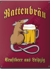 Email Schild Brauerei "Rattenbräu"  40/30
