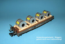Ladegut H0 – Stahl-Coils (2er-Set, L=2x60 mm) für Schwerlastwagen, Flachwagen