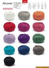 ABVERKAUF Mondial Alicante 50g Ägyptische Baumwolle Leinen Viskose Garn Stricken