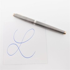 Vintage Parker 75 Füllfederhalter Kolbenfüller Sterling Silber mit 585 Goldfeder