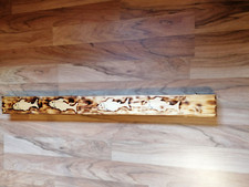 rutenkoffer mit Brandmalerei, ca. 1,15 lang.Prima für Gespliesste Ruten