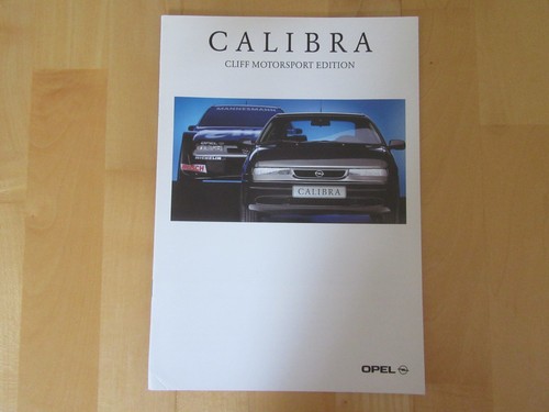 Broschüre opel calibra cliff - opel,