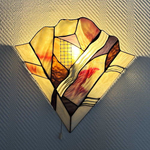 Tiffany glas wandlampen - tiffany-glas,