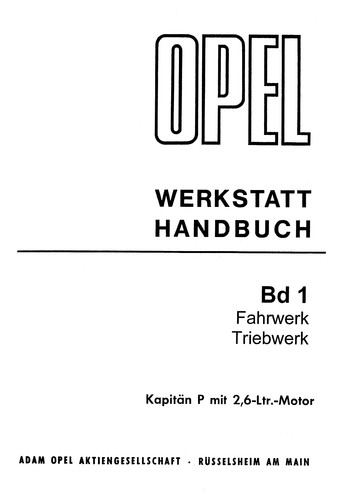Opel kapitän ltr - 2,6, ltr.