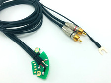 Technics SL 1200 1210 MK2 MK3 M3D MK3D MK5 MK6 Cinch Phono Kabel mit Masse | 2V