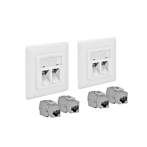 Cat6a netzwerkdose - 2x,