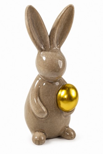 Keramik osterhase mit - osterhase, ei