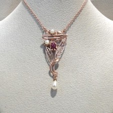 Jugendstil rubin schmuck - jugendstil,