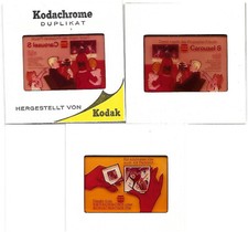 2 x FARB DIA KODAK WERBUNG PROJEKTOR CAROUSEL S KODACHROME EKTACHROME 1960 70