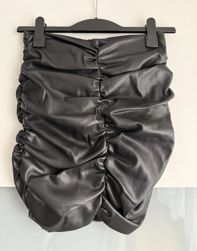 Zara fake leder rock gerafft - zara,