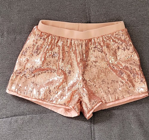 Paillettenshorts rosa 128 - rosa,