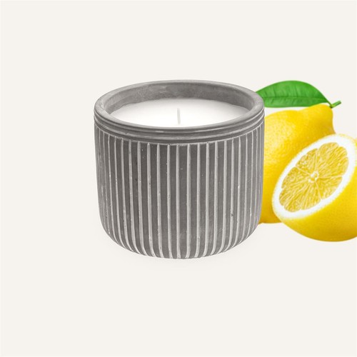 Citronella kerze steingefäß - kerze,