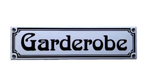 Garderobe emailschild - garderobe,,