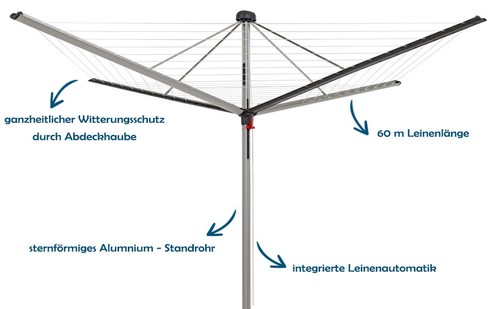 Wäschespinne duomatic - wäschespinne, 60