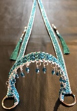 Araber Showhalfter ,Pferdeschmuck Türkis Blau  , Pferd, Zubehör, Schmuckhalfter