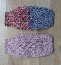 Zwei Chihuahua Pullover / Handarbeit Gr. 17 cm X X S 