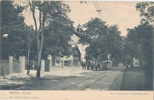 AK Dresden Loschwitz Weißer Hirsch Sanatorium Lahmann Schienen ca. 1914
