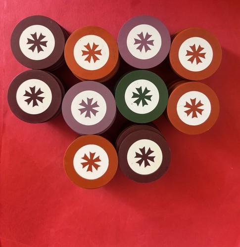 Inlaid set roulette chips -  inlaid,