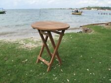 TEAK Tisch - massiver Klapptisch 60cm rund