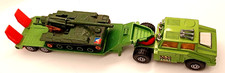 TANK TRANSPORTER MIT HOWITZER MILITÄR MATCHBOX BATTLE KINGS K-106 ENGLAND 1974