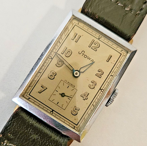 Vintage herrenuhr stowa tank - herrenuhr,