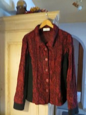 ***Jacke/Walk und Fleece***DORIS STREICH***Gr.42/44***rot,schwarz***