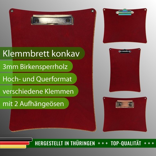 Bütic holz klemmbrett konkav - bütic,