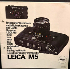#A0477 - Leica M5, 24 Seitige nützliche Broschüre