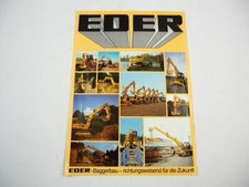 Eder 805 bis 835 Bagger Vollhydraulik Mobilbagger Raupenbagger Prospekt 1984