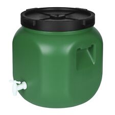 Weithalsfass Futtertonne Fasssilage Regen Fass Gepäcktonne 40 L mit Hahn grün