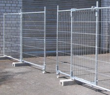 Müba Schiebetor-Nachrüstsatz f. Bauzaun Mobilzaun, Bauzauntor Tor Schiebetor Tor