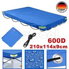 Anhänger Flachplane Abdeckplane 210x114x9 cm 750kg PKW Hänger Abdeckung mit Seil